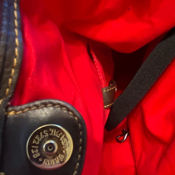 Dooney & Bourke Yellow Suede tote for parts! - Picture 5 of 9